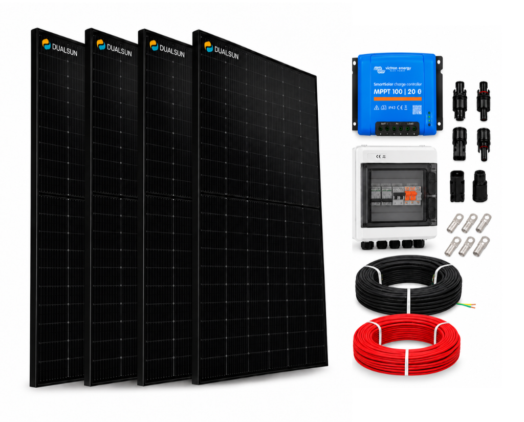 Kit photovoltaïque courant continu - pour blocs batteries